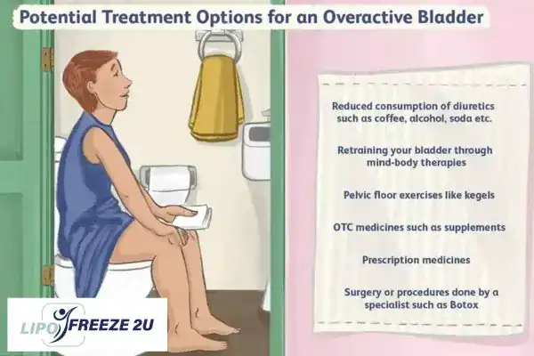 image of woman on toilet because of an overactive bladder Irvine