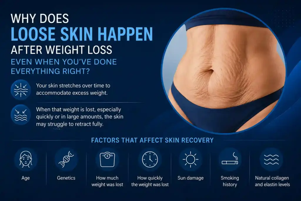 Why Does Loose Skin Happen After Weight Loss Even When You’ve Done Everything Right Irvine?